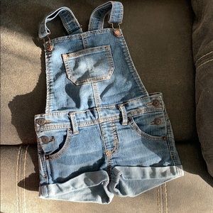 Girls cherokee overall shorts